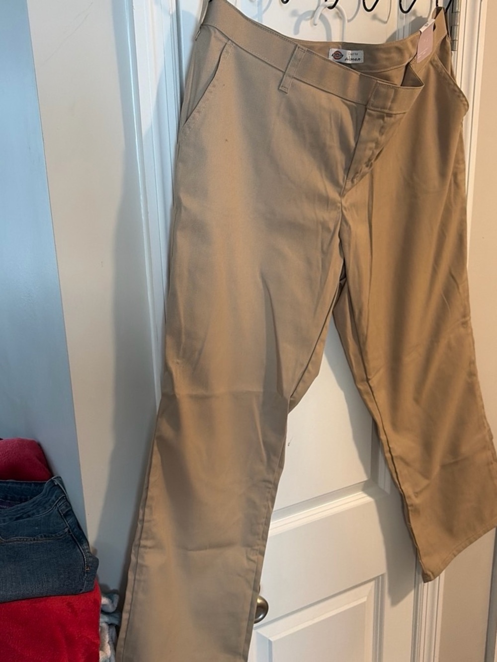 Dickies Women’s Straight  Fit Khaki Work Pants